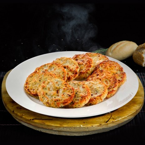 Котлеты из хека и курицы