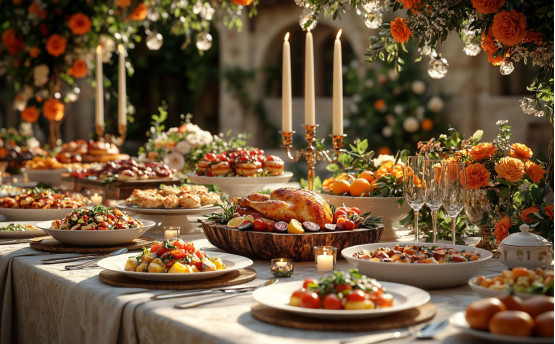 Подача блюд на банкетах: основные способы