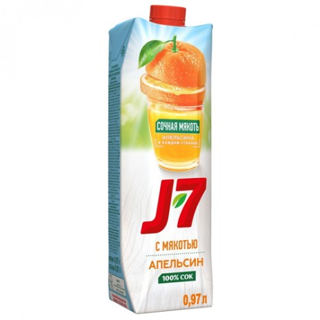 Сок J7 Апельсин 1л