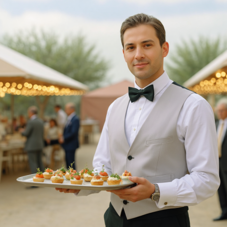 Официант на мероприятие в Московской Области (одноразовая посуда)