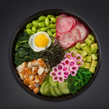 Поке с копченым угрем