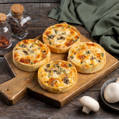 Мини Киш Лорен с курицей и шампиньонами