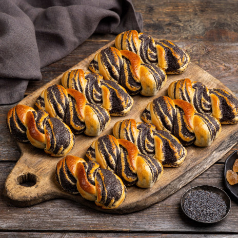 Булочки с маком