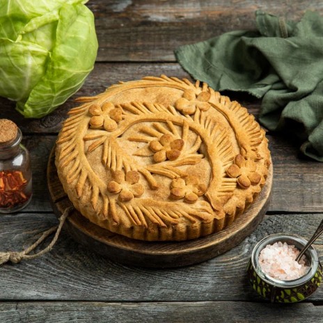 Ржаной пирог с капустой