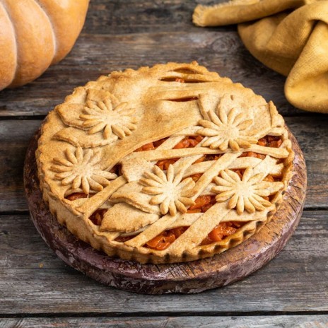 Ржаной пирог с печеной тыквой и медом