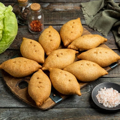 Ржаные пирожки с капустой