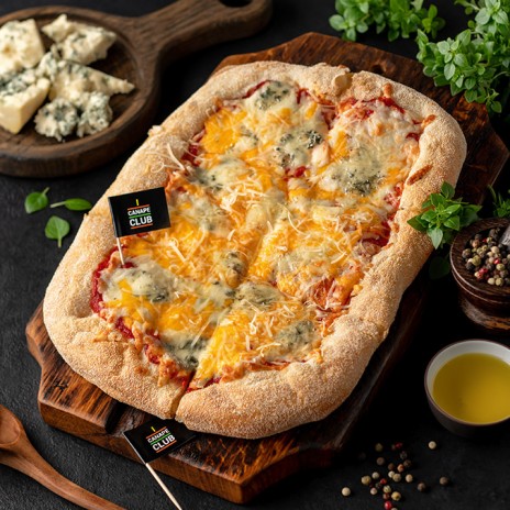 Римская пицца «Четыре сыра»