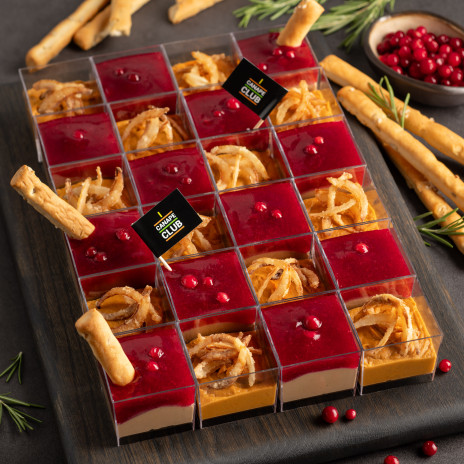 Набор верринов с патэ из куриной печени и баклажанов