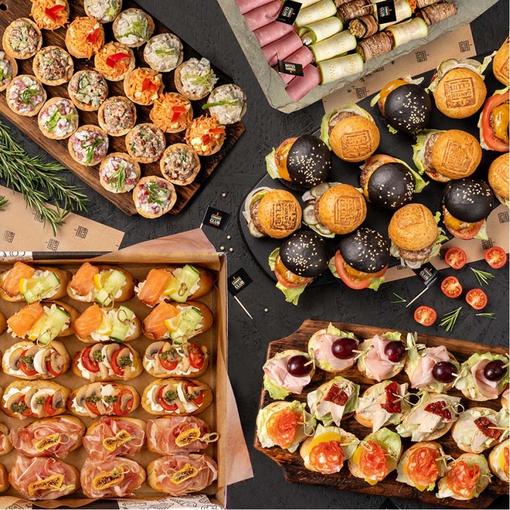 Фуршетные сеты, кейтеринг в боксах | Заказать с доставкой в Москве