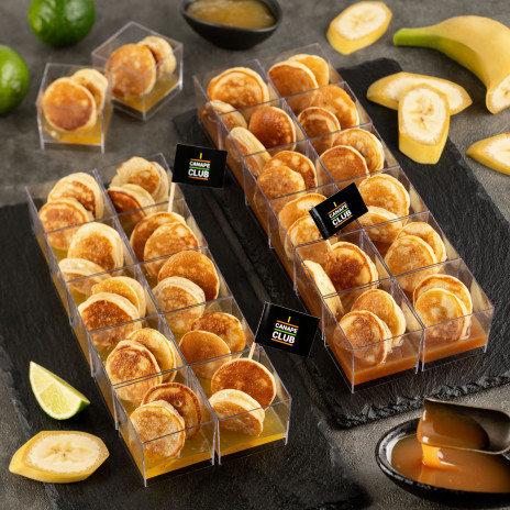 Мини-оладьи с бананом в веррринах