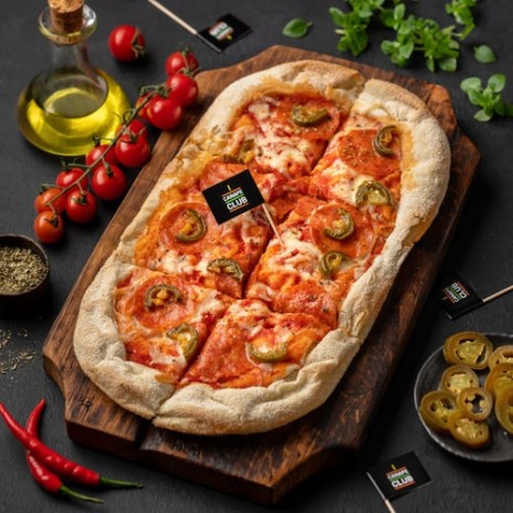 Римская пицца Пепперони-халапеньо