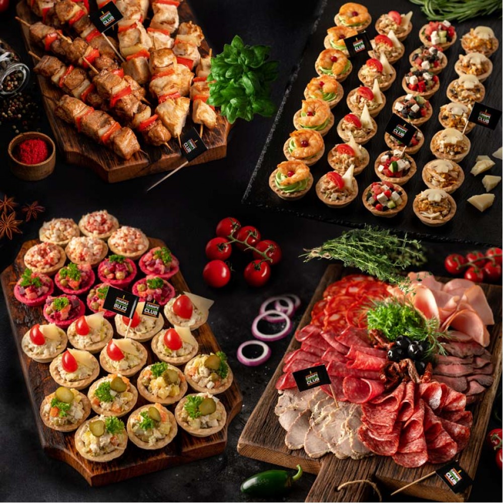 Фуршетные сеты, кейтеринг в боксах | Заказать с доставкой в Москве